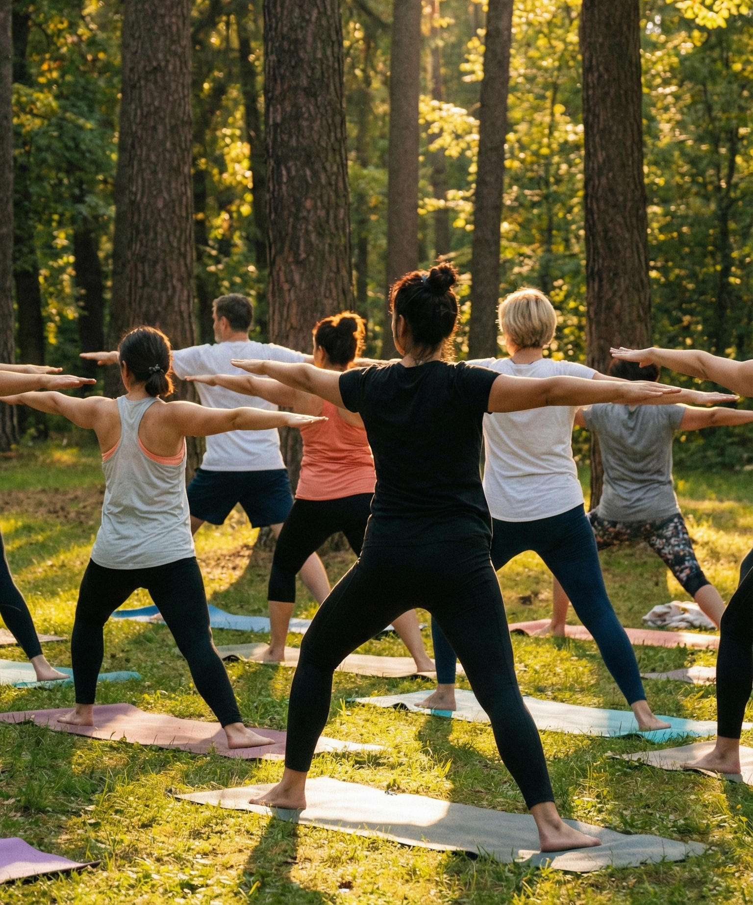 Prática de yoga em ambiente acolhedor